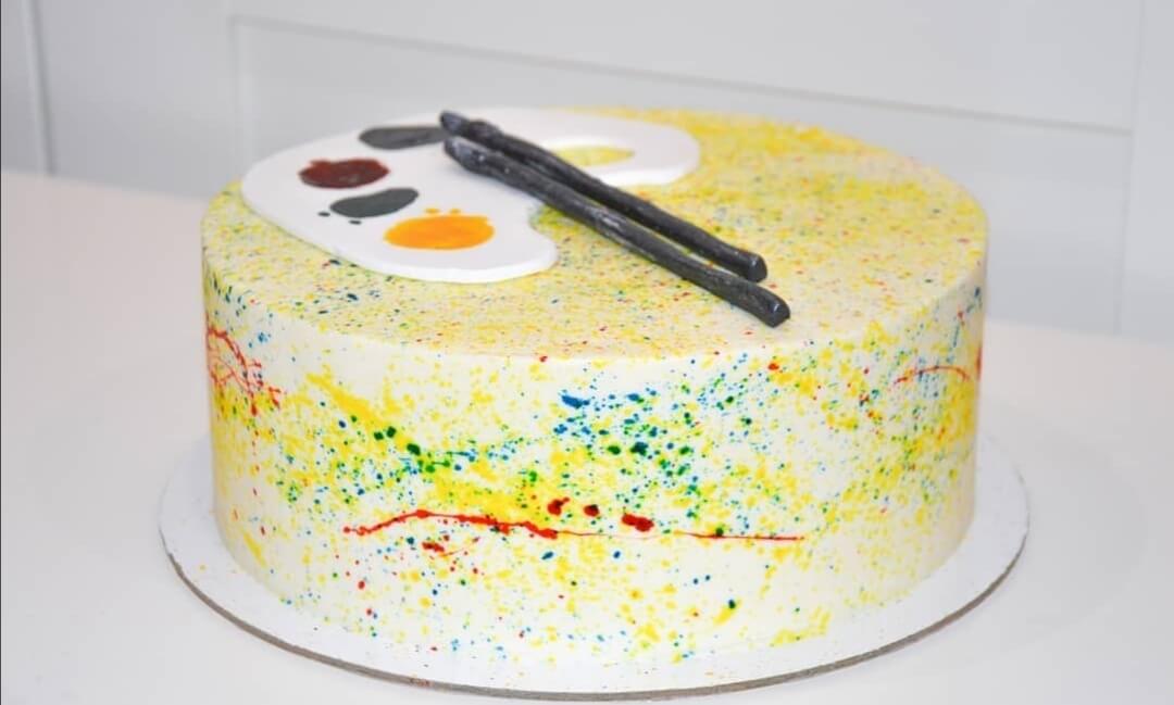 Торт "Кисти и краски"